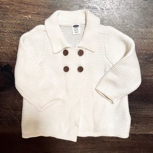 5/25$ EUC cream sweater for your cutie, 3/6M